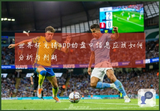 世界杯竞猜app的盘口信息应该如何分析与判断